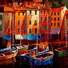 Michael Pacher Paintings - Colours of the Riviera by Michael O'Toole